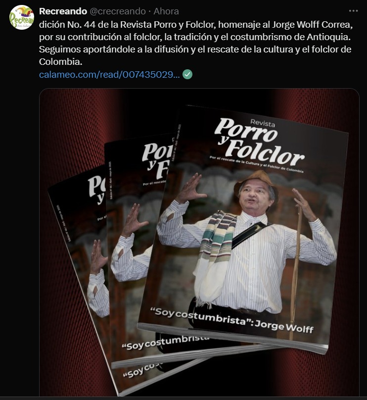 Edición No 44 de la Revista Porro y Folclor
