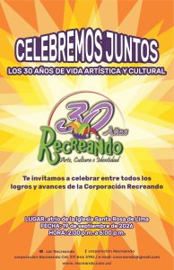 Celebremos juntos los 30 años de vida artística y cultural