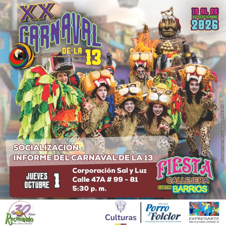 Socialización informe carnaval de la 13