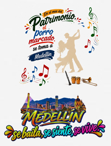 Programación en el mes del patrimonio, el porro marcado se toma a Medellín.
